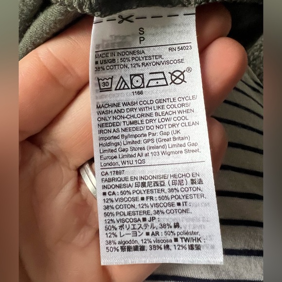 Women’s Gap Short Sleeve Gathered Waist Midi Dress in Size Small in Baby Tweed - Picture 5 of 6